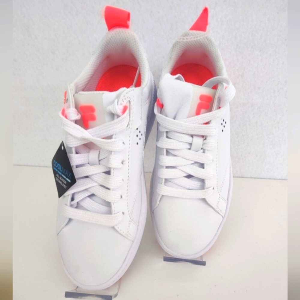 Fila Ciano Court Orange White Women's Size 6